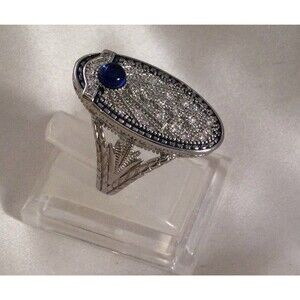 vintage art deco ring sz 10 925 Party Western Aesthetics
